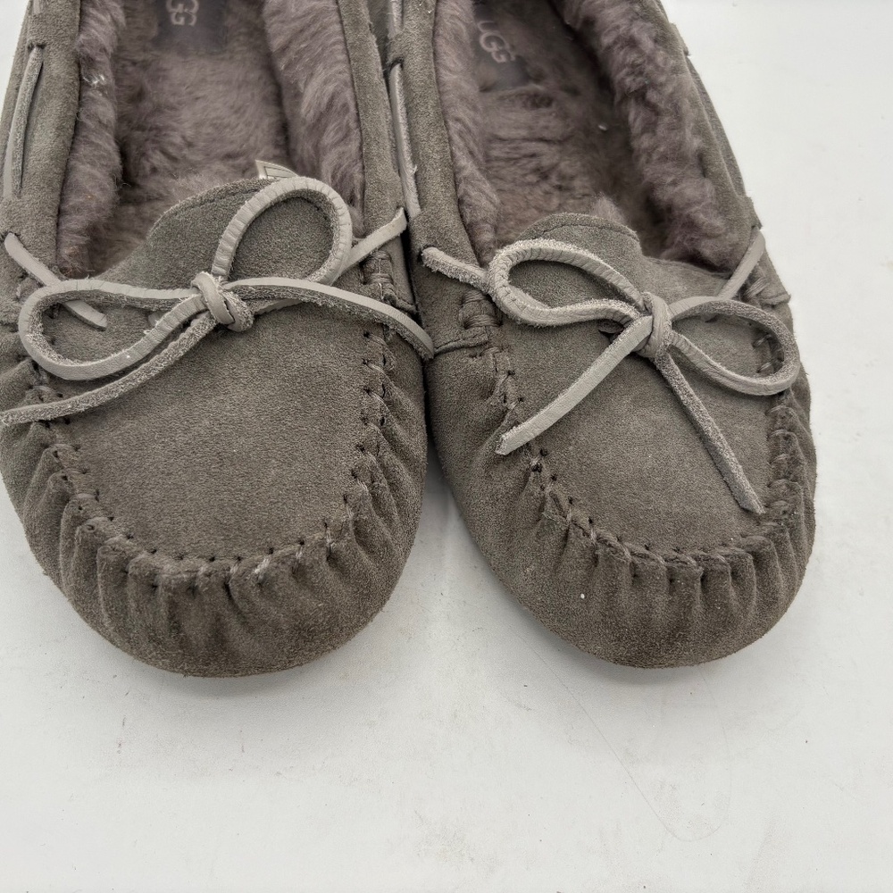 UGG Women's Bella II UGG Size 9 Slipper Moccasin Charcoal Grey Fur S/N 1125912 - Picture 11 of 12
